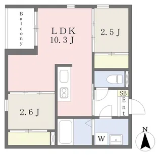 Kirari長町【1階】の間取り
