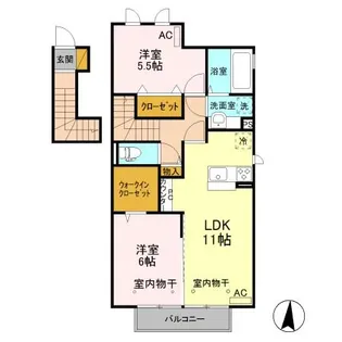 エトワール・ルナ【2階】の間取り