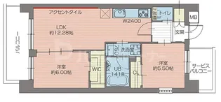 プレジオ北綾瀬ASIAN【6階】の間取り