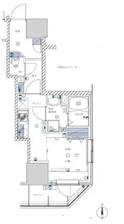 ライジングプレイス亀戸【2階】の間取り