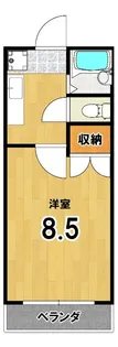 銀頂ハイツ【2階】の間取り
