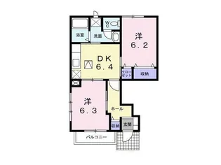 プレステージB【1階】の間取り