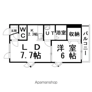 コーポエトワール【1階】の間取り