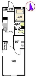 ラフォーレ司 II棟【1階】の間取り