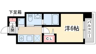 エスリード新大阪ノース【3階】の間取り