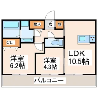 パークヴィラ杉水Iの間取り