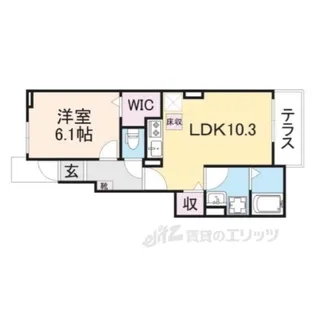 グリュックスミーツハオス【1階】の間取り