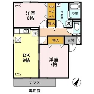 セントラルハイツ A【1階】の間取り
