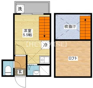 かもめアパート【1階】の間取り
