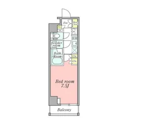 クレストコート新宿山吹町【2階】の間取り