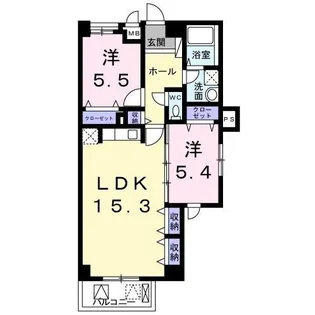 クレール コート【7階】の間取り