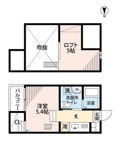Jeunesse石場(ジュネス石場)【1階】の間取り