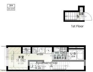 SOLUNA CRACIA OGIKUBOIV【1階】の間取り