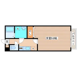 アムール グランアルブル【1階】の間取り