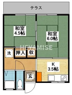 山下アパートA【1階】の間取り