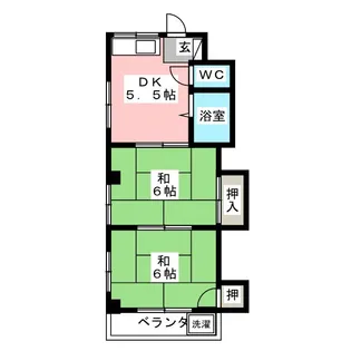 リヴァアイランド【1階】の間取り