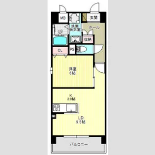 クレリア南一番【2階】の間取り