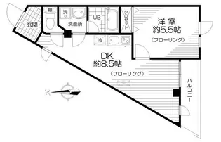 フローラ田端【2階】の間取り