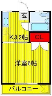 シャトン三山【2階】の間取り
