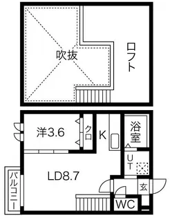 Ampio日比野弐番館【2階】の間取り