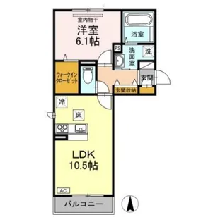 プルミエ B棟【1階】の間取り