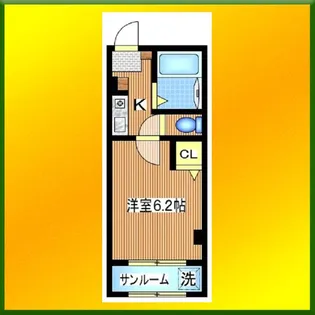 コーポ柚子【2階】の間取り
