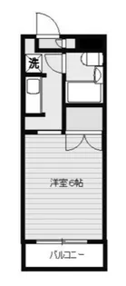 孝友第6ビルグリーンハイツ麻生【1階】の間取り