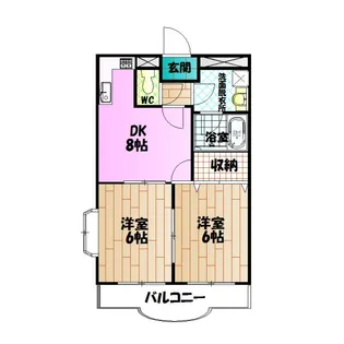 クレール大澤【2階】の間取り