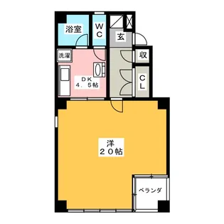 ルグラン中央【7階】の間取り