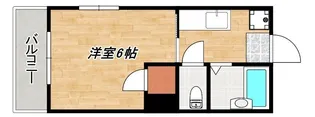 レインボー鴨池【5階】の間取り