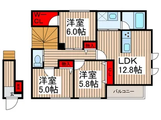 エクラシエ【2階】の間取り