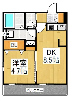 シルト豊岡【4階】の間取り