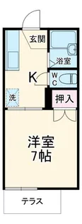 ヴィラ四谷【1階】の間取り