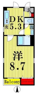 ライラックグローヴ【1階】の間取り