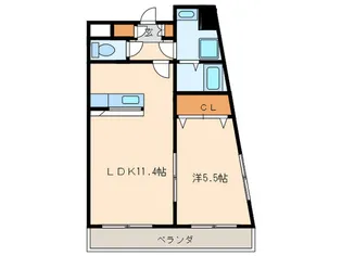 ルミエール原【2階】の間取り