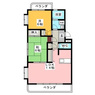 エスポワール【2階】の間取り