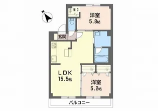 ドミール木綿台 B【2階】の間取り