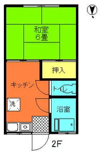 ピュア元禄【2階】の間取り