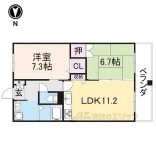 アビタシオンデュプルミエ【4階】の間取り