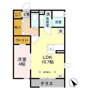 セジュール子安【1階】の間取り