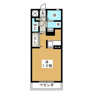 EKU’U SWEET 1【4階】の間取り