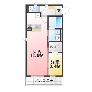 ミアカーサ青池III【2階】の間取り