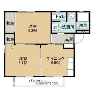 リヴェールA【2階】の間取り