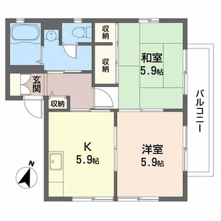 CONFORT御影【2階】の間取り