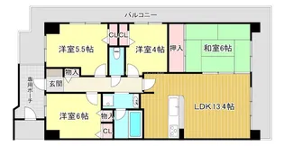 ファミールハイツ草津II番館【11階】の間取り