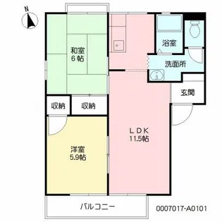 TSS別府1【1階】の間取り