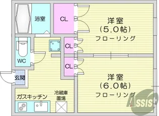 メープルハウス【2階】の間取り