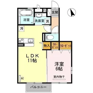 シャルマン・ルーチェ【1階】の間取り