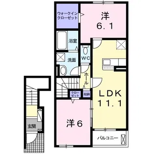 ルミナーレI【2階】の間取り