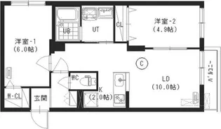 アーバン東札幌【3階】の間取り
